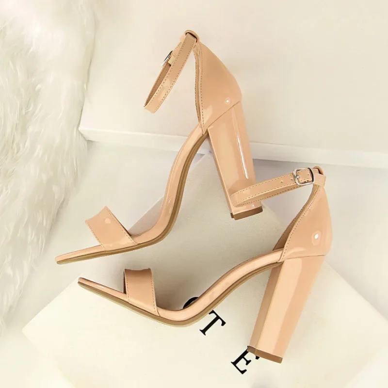 Summer Fashion Classic Women 9.5cm High Heels Sandals - Image 15