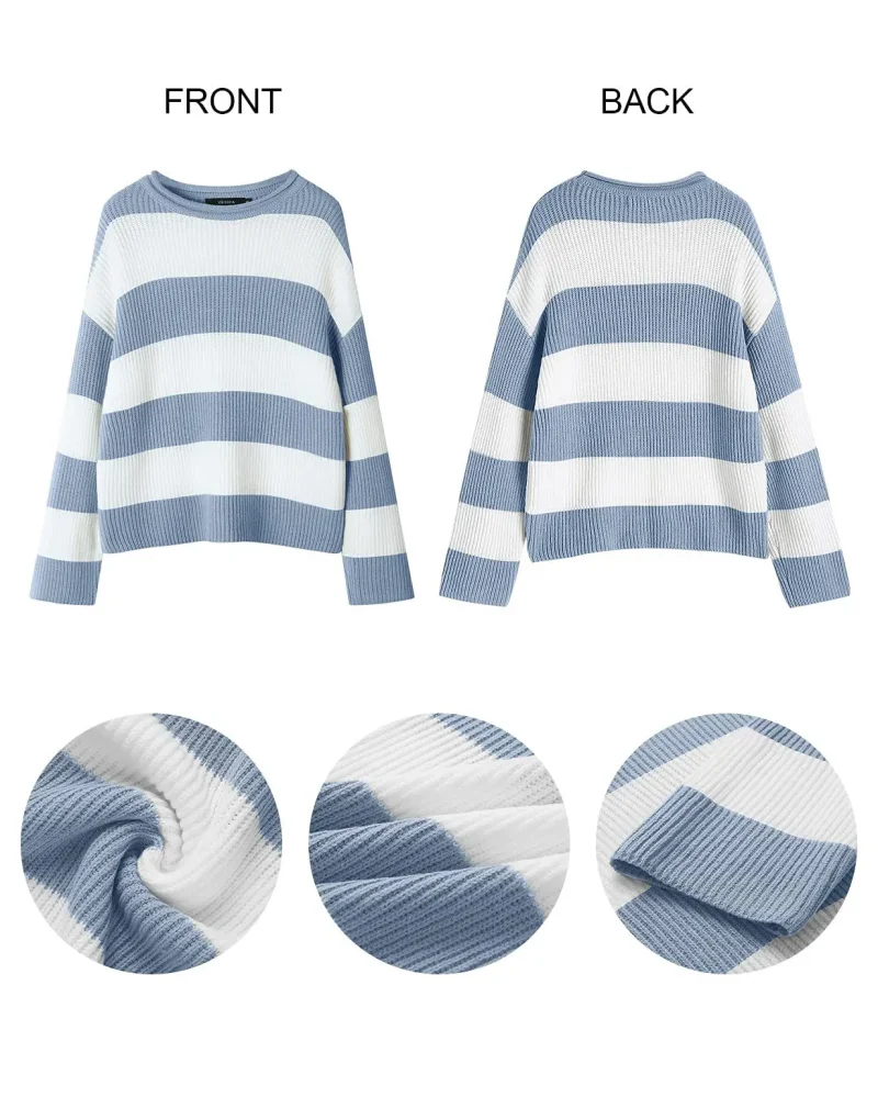 Winter Fashion Sweaters Long Sleeve Knit Jumper - Image 15
