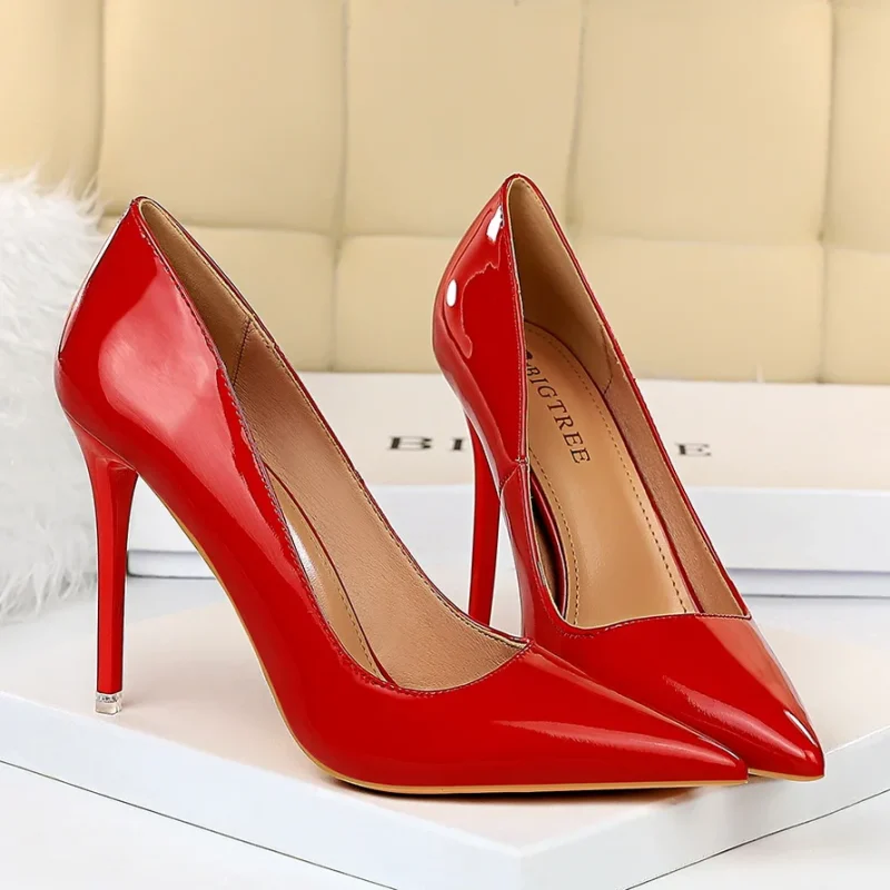 Women 7.5cm 10.5cm High Heels Wedding Bridal Classic Pumps - Image 11