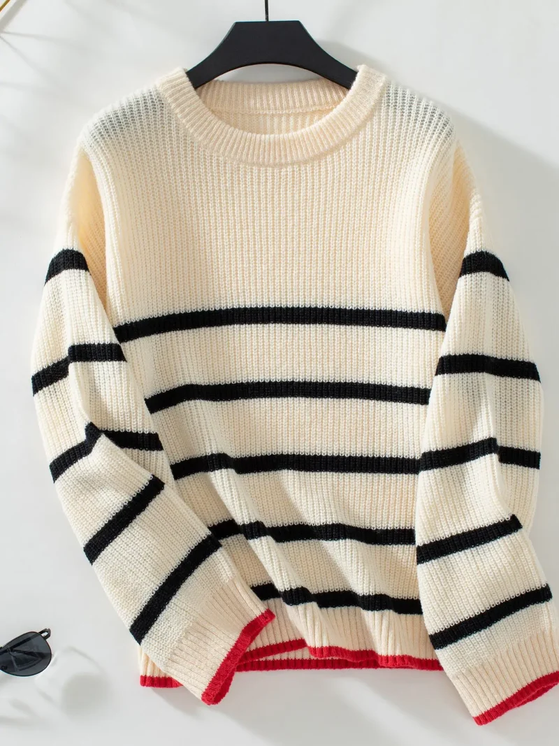 Long Sleeve Knitted Sweater Women  Winter Fashion - Image 12