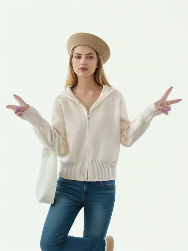 Knit Cardigan Outerwear Women Fashion Sweater Coat 2024 - Image 12
