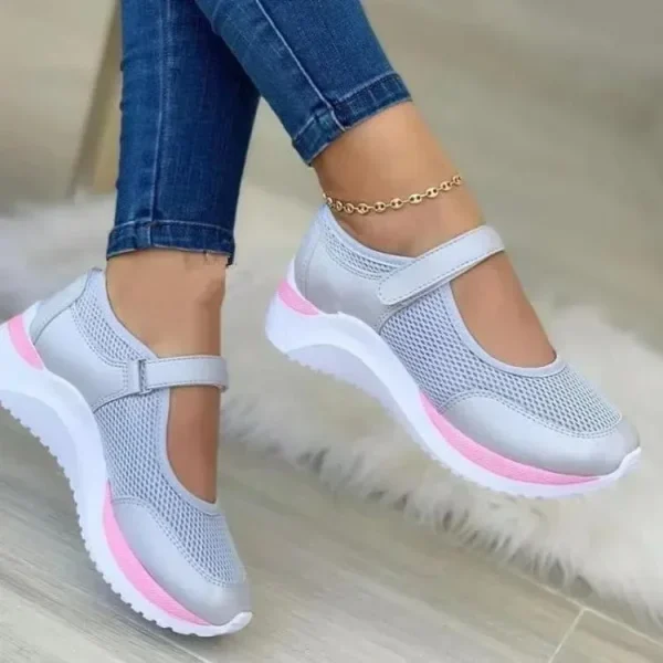 Autumn Outdoor Breathable Mesh Shoes Women Casual Platform Sneakers