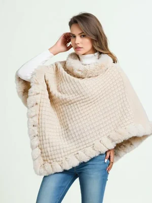 Winter Pullover Shawl Sweater Knitted Ponchos