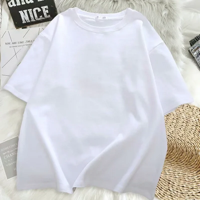 Summer Kawaii Women Cartoon Cat Print Women Short Sleeve T-shirt - Image 3