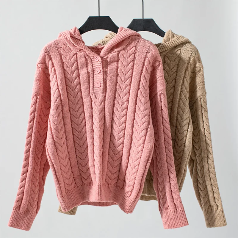 Women's Solid Color Hooded Pullovers Autumn - Image 12