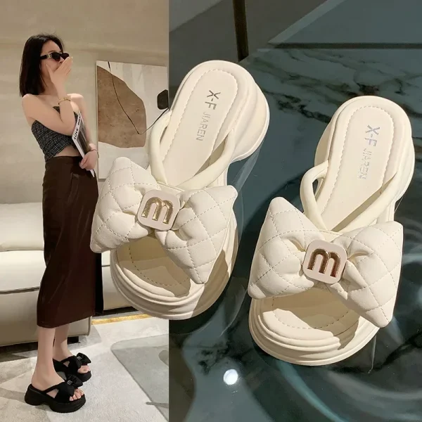 Korean Edition Casual Beach Shoes Versatile Thick Sole Sandals Women's - Image 2