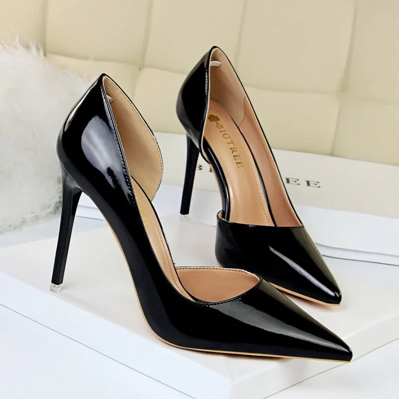 Women 10.5cm High Heels Pumps Lady Stripper Stiletto Metallic - Image 13