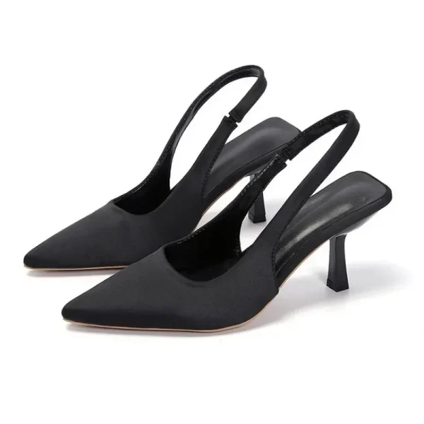 Women's Sandals Fashion Pointed Toe Shallow Mouth Stiletto Heels - Image 6