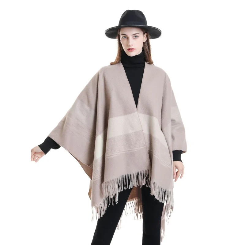 Winter Fashion Plaid Tassel Shawl Women Fashion - Image 8