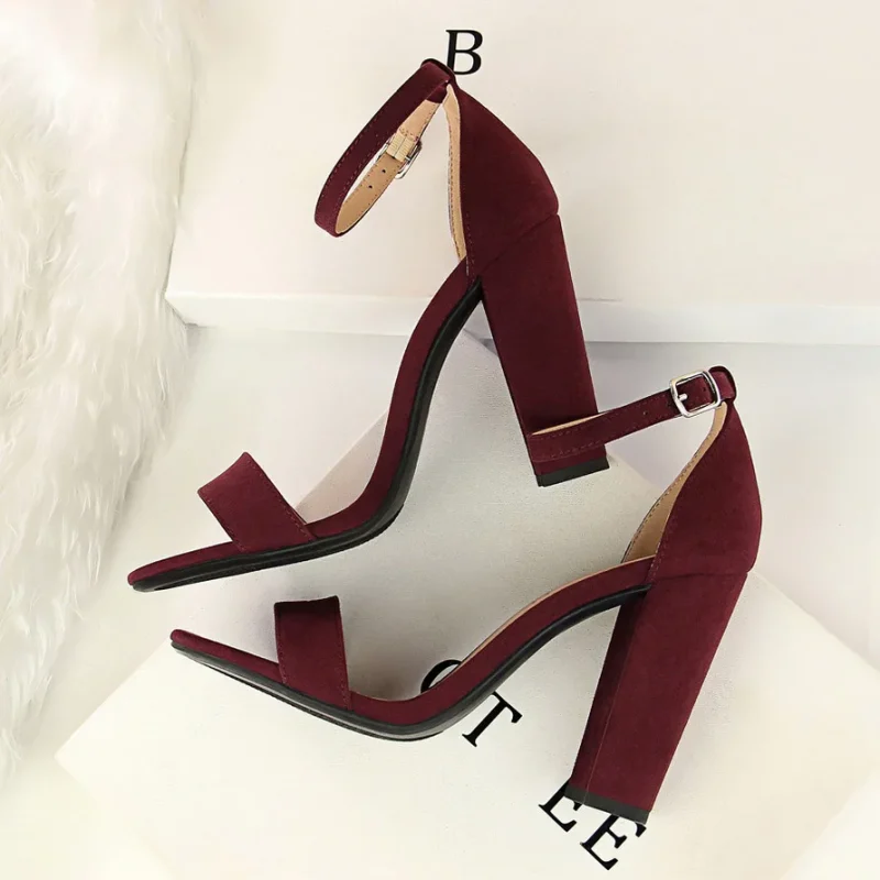 Summer Fashion Classic Women 9.5cm High Heels Sandals - Image 14