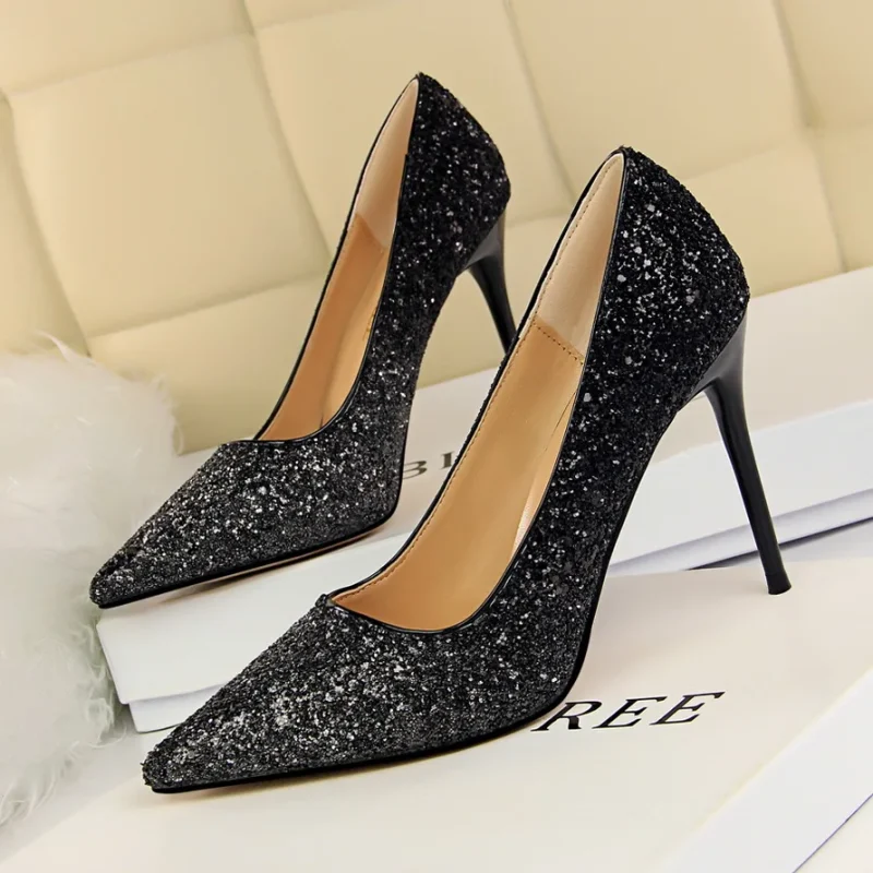 Women 7cm 9.5cm High Heels Pumps Wedding Bridal - Image 19