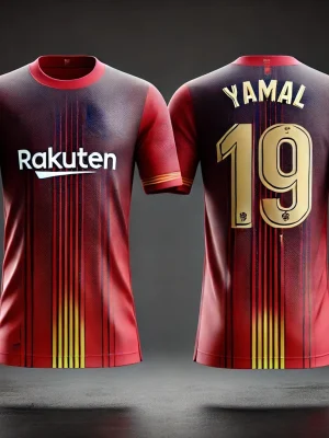 Barcelona Football Player Yamal 19 Special Edition Sport Quick Dry