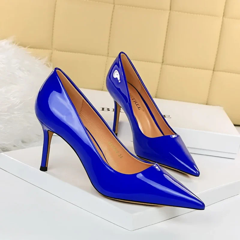 Women 8.5cm High Heels Scarpins Pumps Lady - Image 15