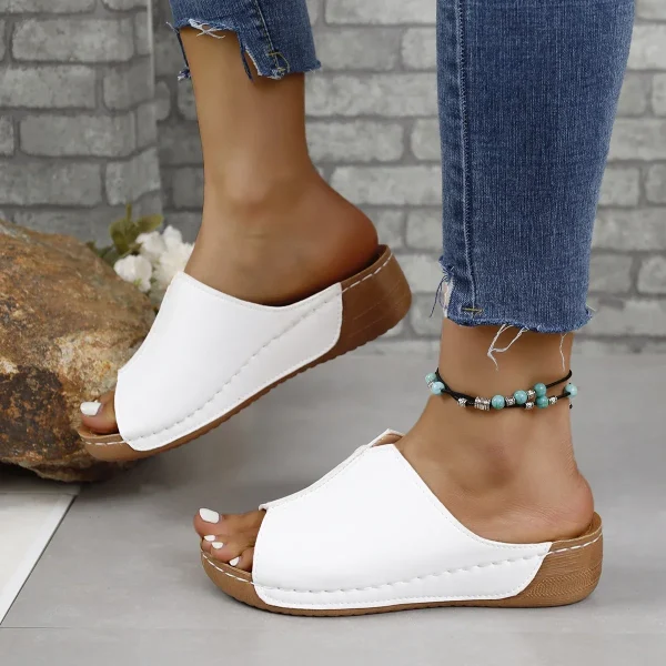 Sandals Women Plus Size 35-43 2024 New Retro Summer Flat Casual Outdoor - Image 4