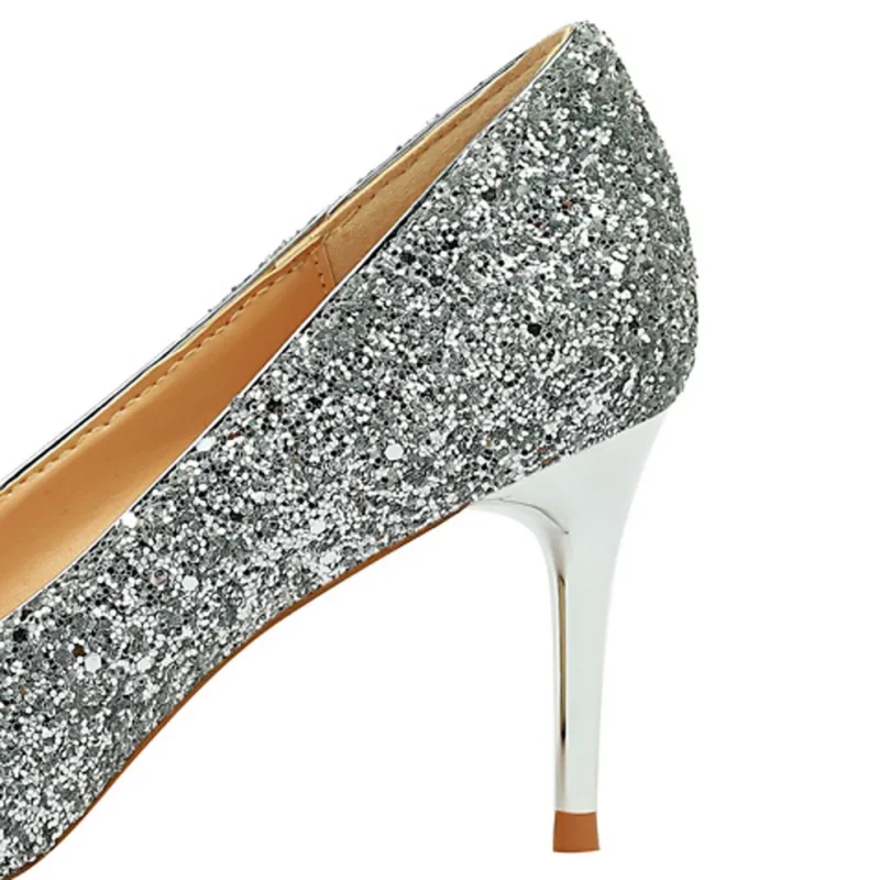 Women 7cm 9.5cm High Heels Pumps Wedding Bridal - Image 12