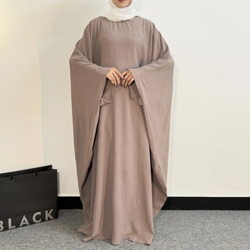 Muslim Abayas Loose Maxi Dresses Women Jilbabs Muslim Dress Full Sleeve - Image 4