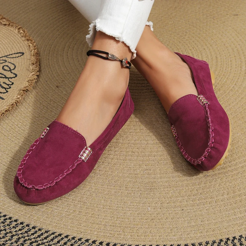 Fashion New Round Toe Solid Color Casual Daily Comfortable Elegant - Image 3