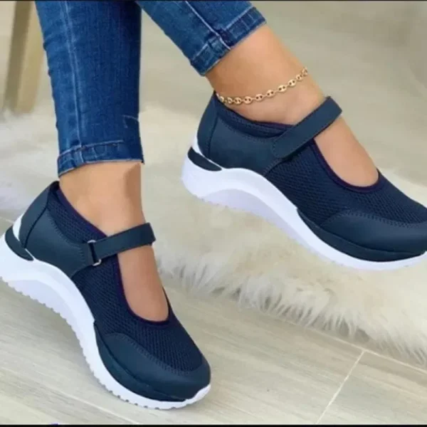 Autumn Outdoor Breathable Mesh Shoes Women Casual Platform Sneakers - Image 3