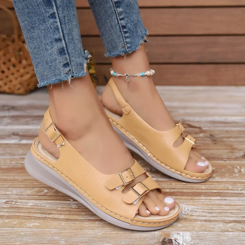 Women's Wedge Sandals Summer Large Size Women's Shoes - Image 3