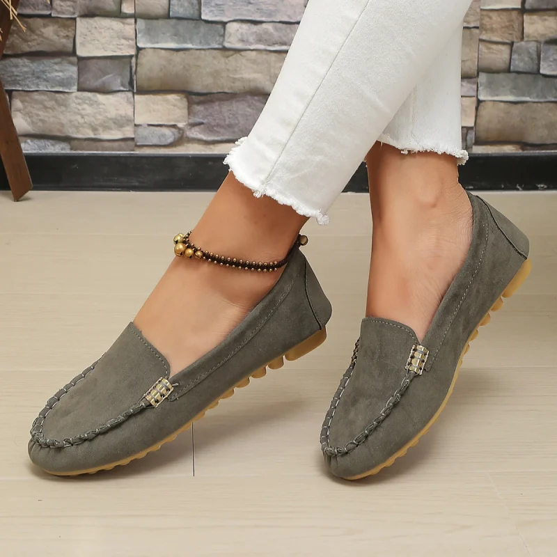 Fashion New Round Toe Solid Color Casual Daily Comfortable Elegant - Image 4