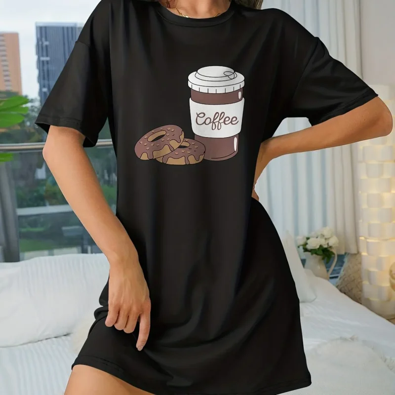 Women's Home Sleeping Dresses Plus Size Women's Loose Dresses