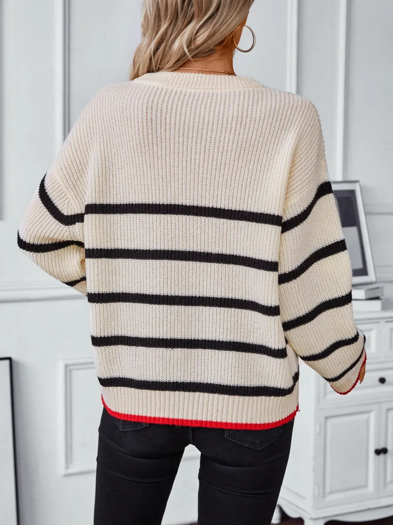 Long Sleeve Knitted Sweater Women  Winter Fashion - Image 9