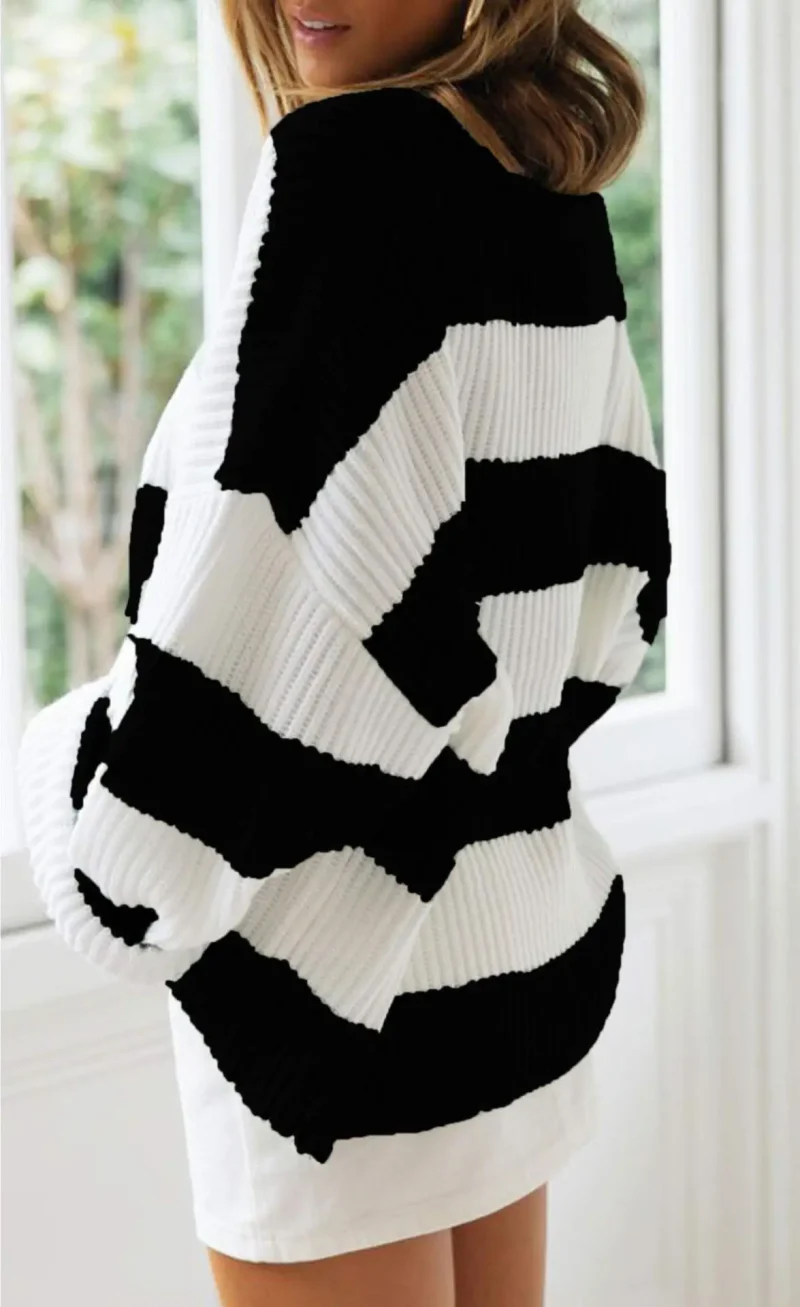 Winter Fashion Sweaters Long Sleeve Knit Jumper - Image 13