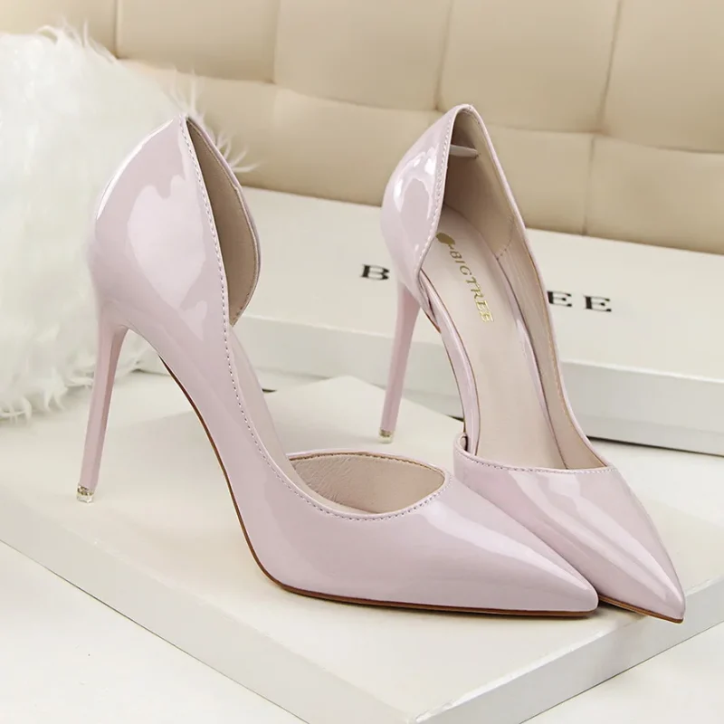 Wedding Bridal Scarpins Short Heels Lady Sexy Hollow Party Shoes - Image 14