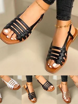 Women Sandals Woman Summer Hollow Out Roman Shoes 2024