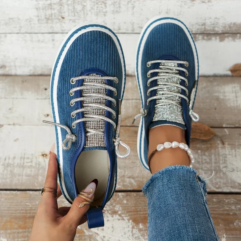 Women's Low-top Vulcanized Shoes Round Toe Casual Shoes Flat - Image 7