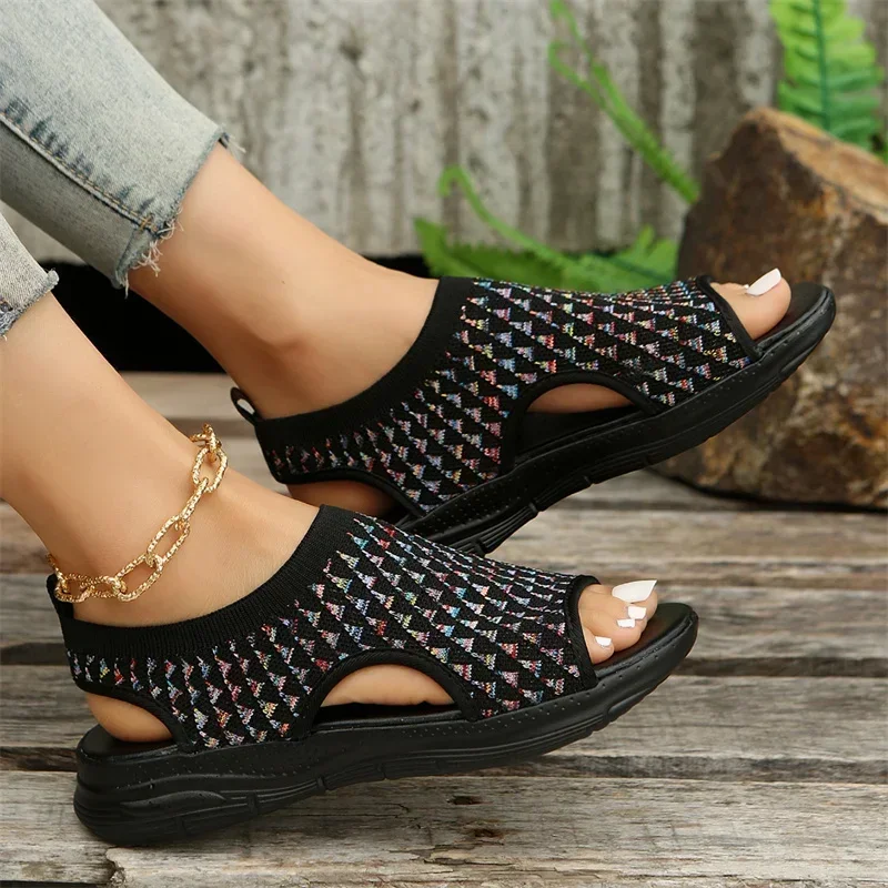 Beach Sandal for Men Casual Round Toe Solid Color Plus Size Sports Slippers - Image 6