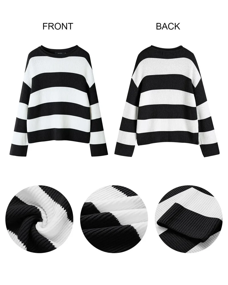 Winter Fashion Sweaters Long Sleeve Knit Jumper - Image 11