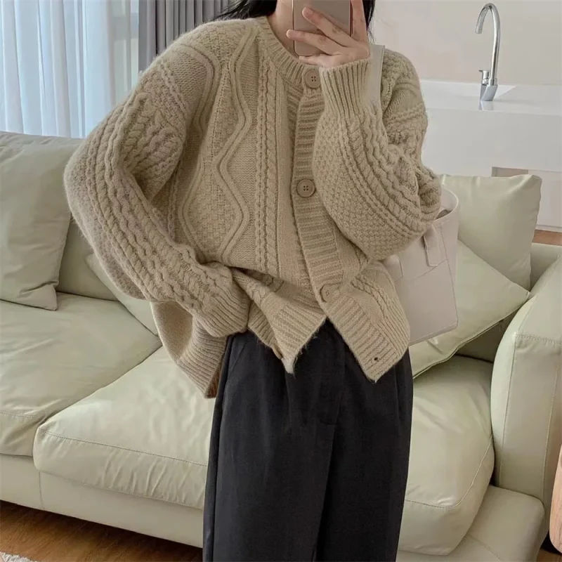 Winter Clothes Twists Cardigan Women 2024 New Loose Korean - Image 10