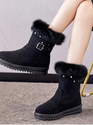 Women Boots Snow Fashion Shoes Woman Platform Ladies Shoes