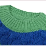 Women's Color Contrast Twisted Pullover Sweater Autumn - Image 6