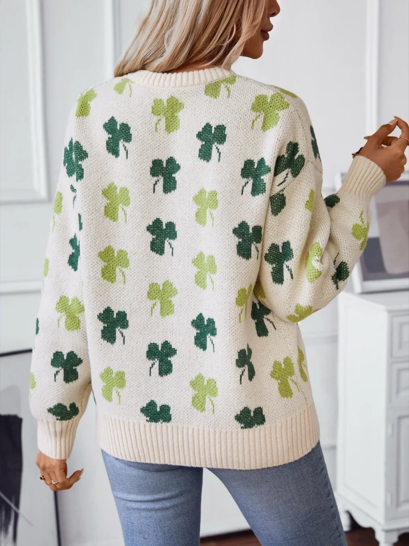 Women's Pullover 2024 Autumn Winter Loose Long Sleeved - Image 8