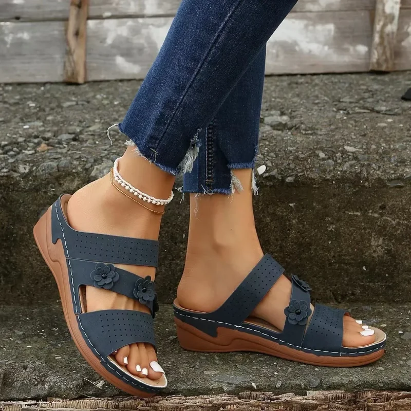 Summer Women Wedges Sandals Premium Orthopedic Open Toe Sandals - Image 3
