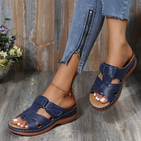 Women Wedge Sandals Premium Orthopedic Open Toe Sandals - Image 5