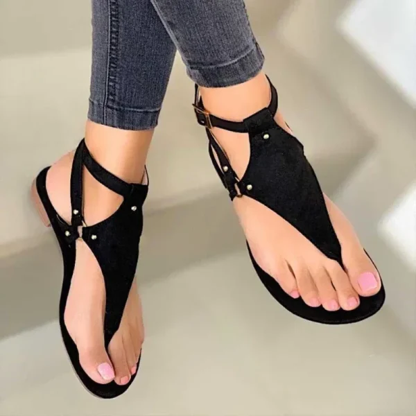 Women's Sandals Summer Beach Flip-flop Sandals Casual Flats Shoes Fashion - Image 2