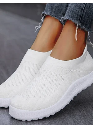 Women Sneakers For Summer Flat Shoes Women Slip On Sock Flats Shoes