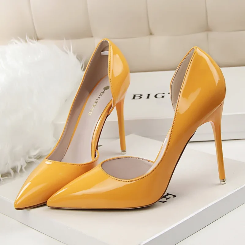 Wedding Bridal Scarpins Short Heels Lady Sexy Hollow Party Shoes - Image 2