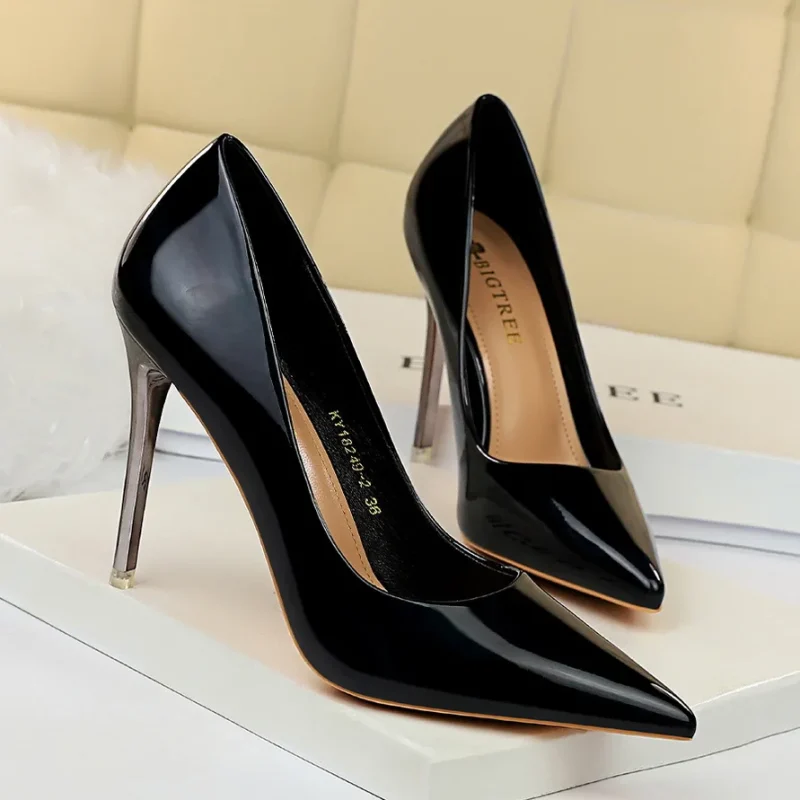 Women Fetish 10.5cm High Heels Pumps Wedding Bridal - Image 10