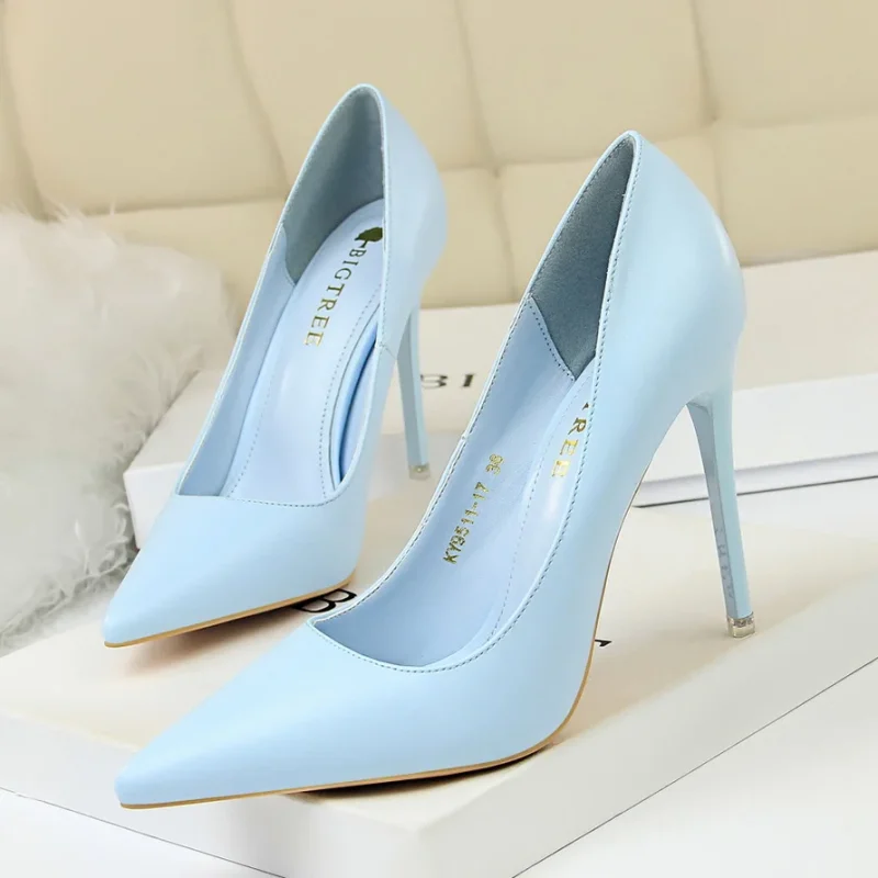 Women 7.5cm 10.5cm High Heels Pumps Lady Wedding Bridal - Image 2