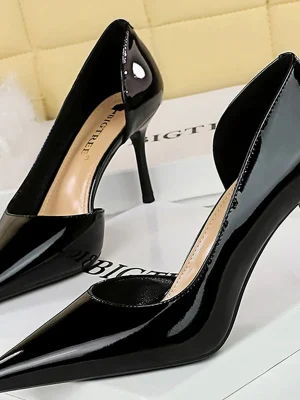 Western Style Fashion Simplicity Pumps 8cm Thin High Heels Women Shoes