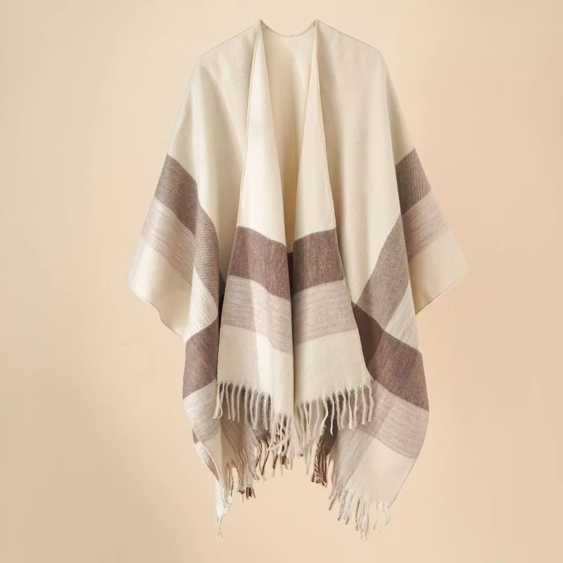 Winter Fashion Plaid Tassel Shawl Women Fashion - Image 23