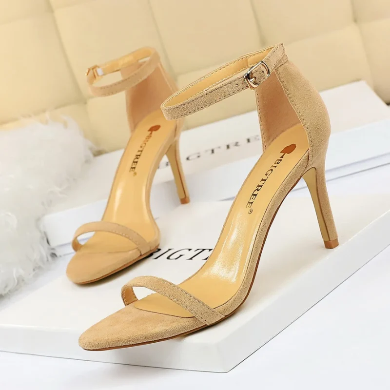 Summer Women 8cm 11cm High Heels Suede Platform Sandals Lady - Image 11