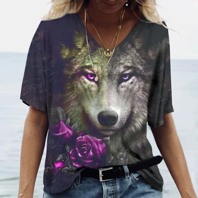 Women's T-shirt Casual Loose Harajuku Women's Top Shirt Fashion - Image 4