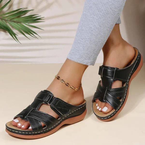 Women Wedge Sandals Premium Orthopedic Open Toe Sandals - Image 2