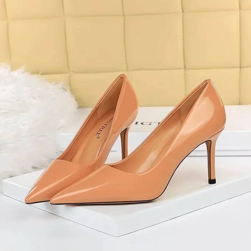 Women 8.5cm High Heels Scarpins Pumps Lady - Image 20