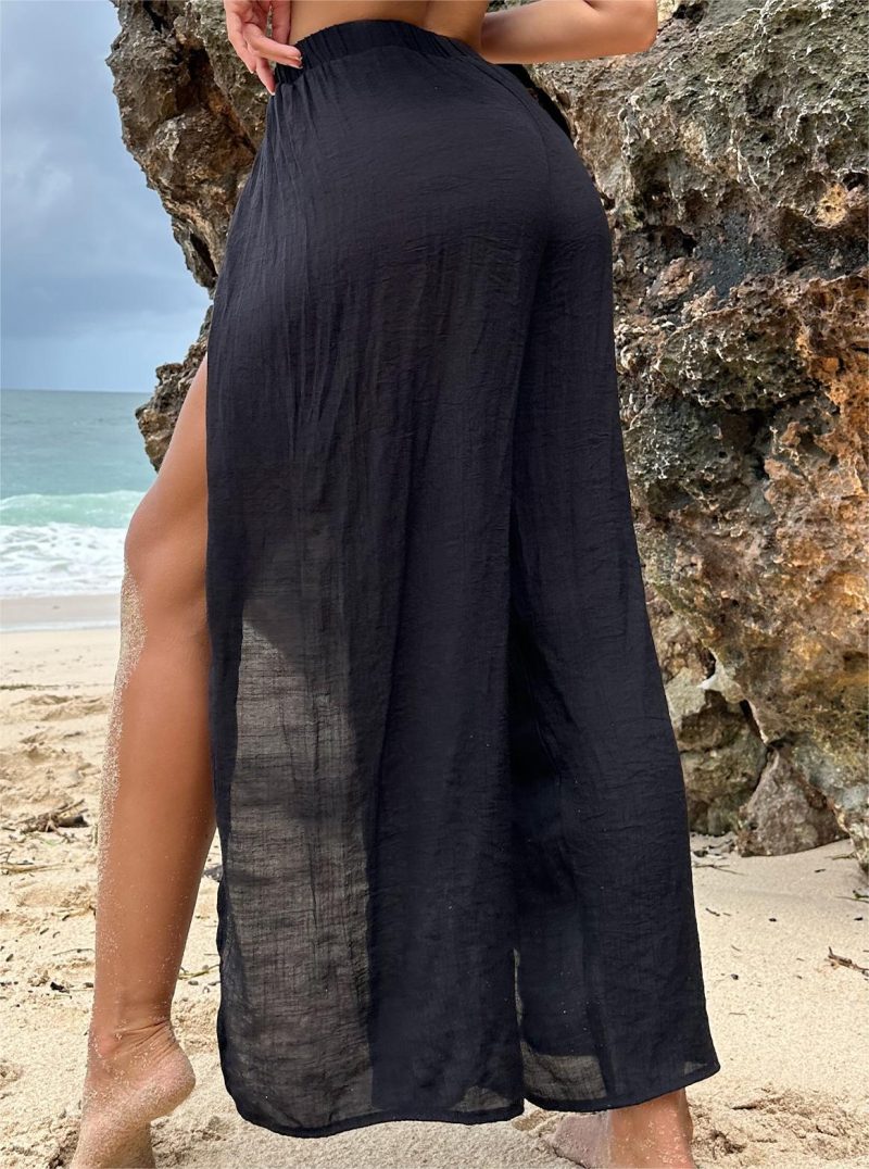 Chiffon Beach Overskirt: Casual Sun-Proof Korean Holiday Skirt - Image 7